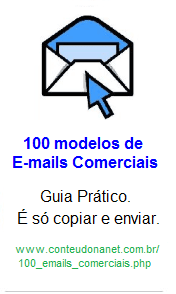 100 EMAILS COMERCIAIS